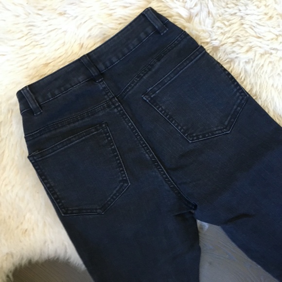 Black High Waist Skinny Panel Jeans - Picture 5 of 5